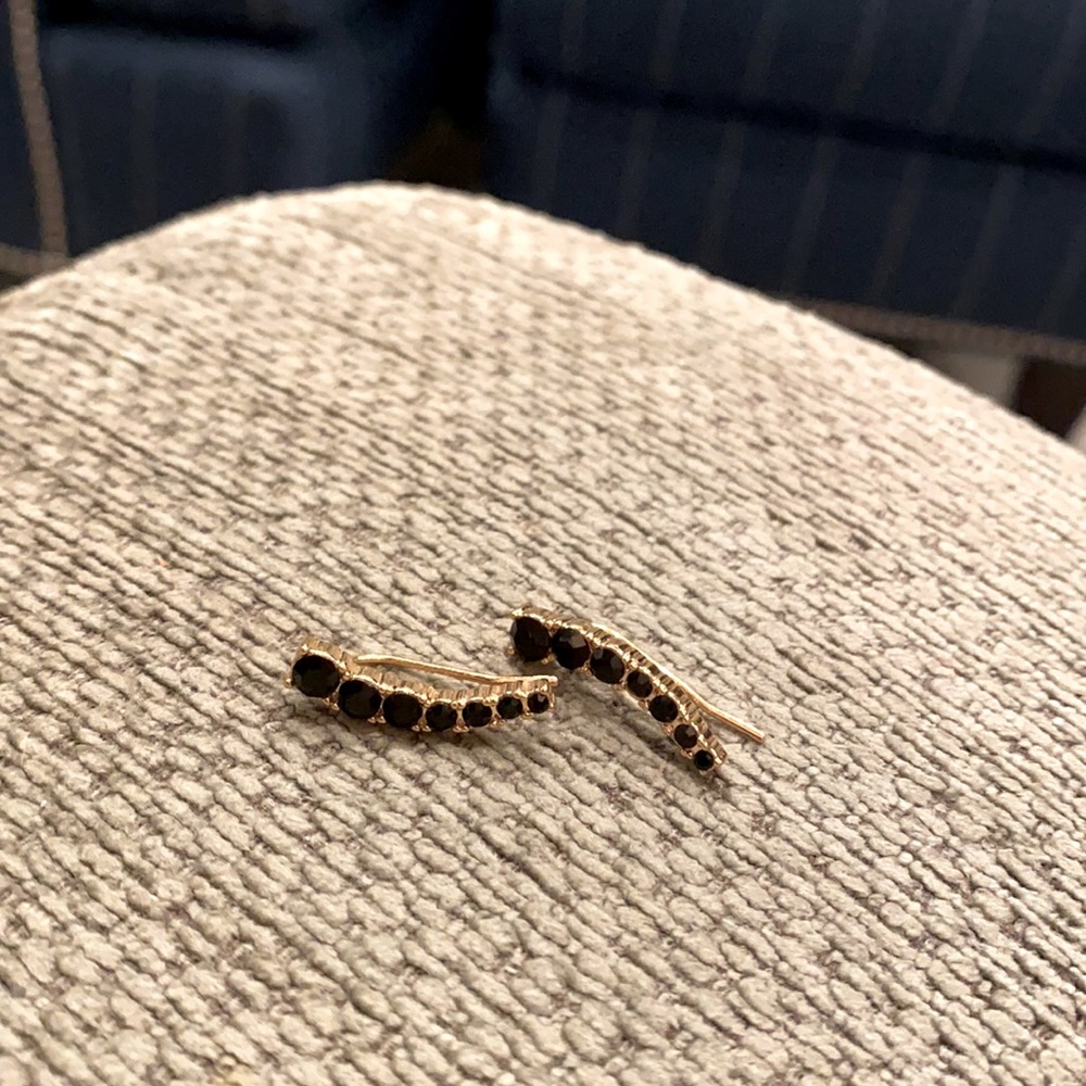 Gold Crawler Earrings